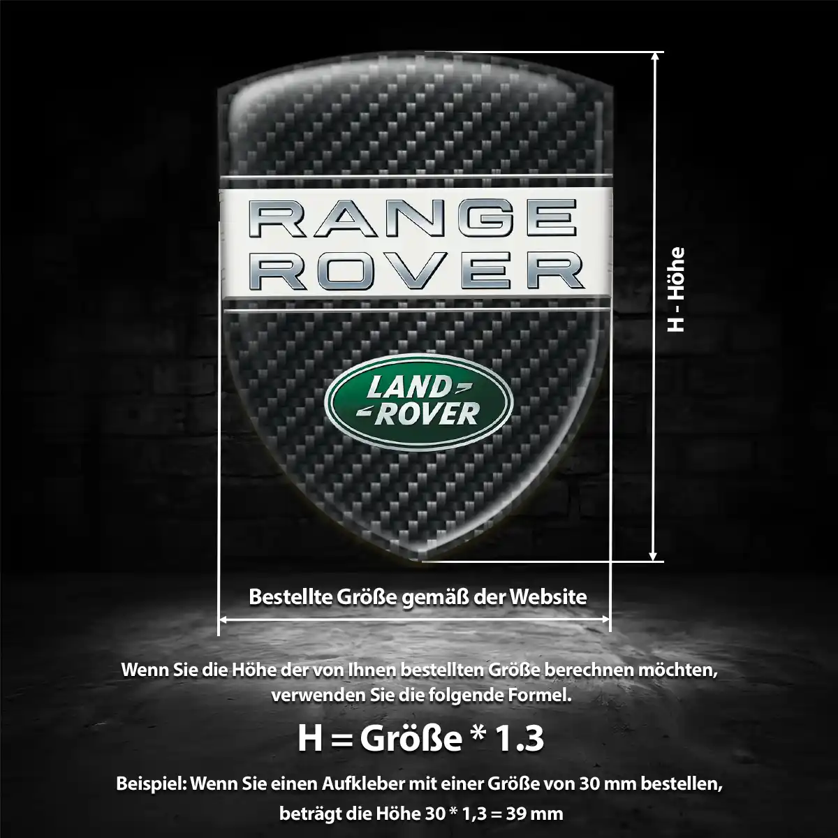 Land Rover Wappen Emblem Aufkleber Auto Hohe Qualität