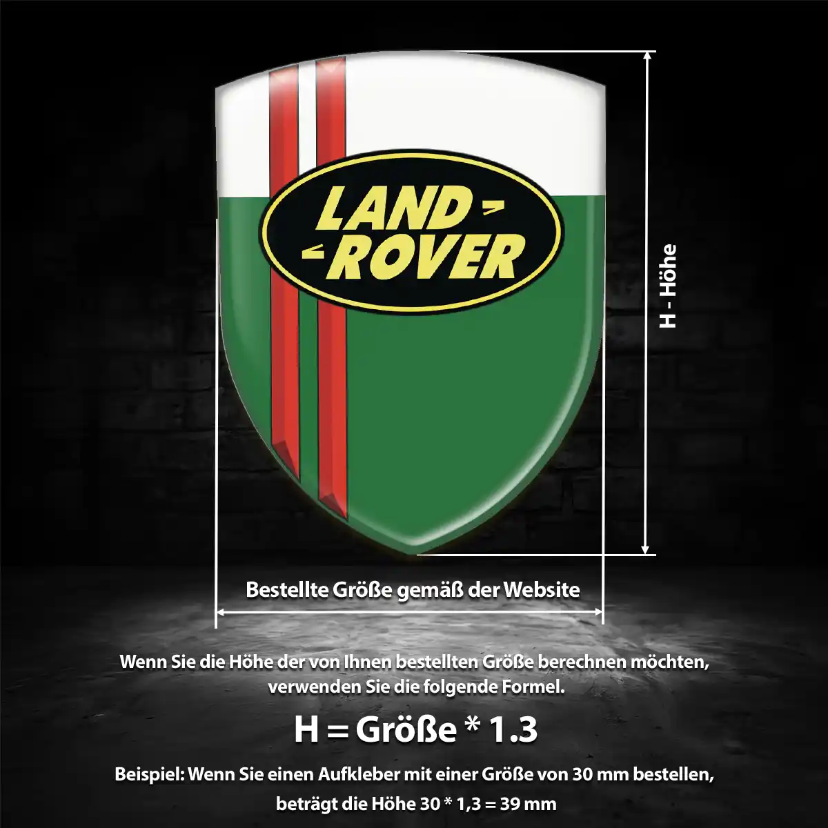 Land Rover Wappen Emblem Auto Stilvolles Design