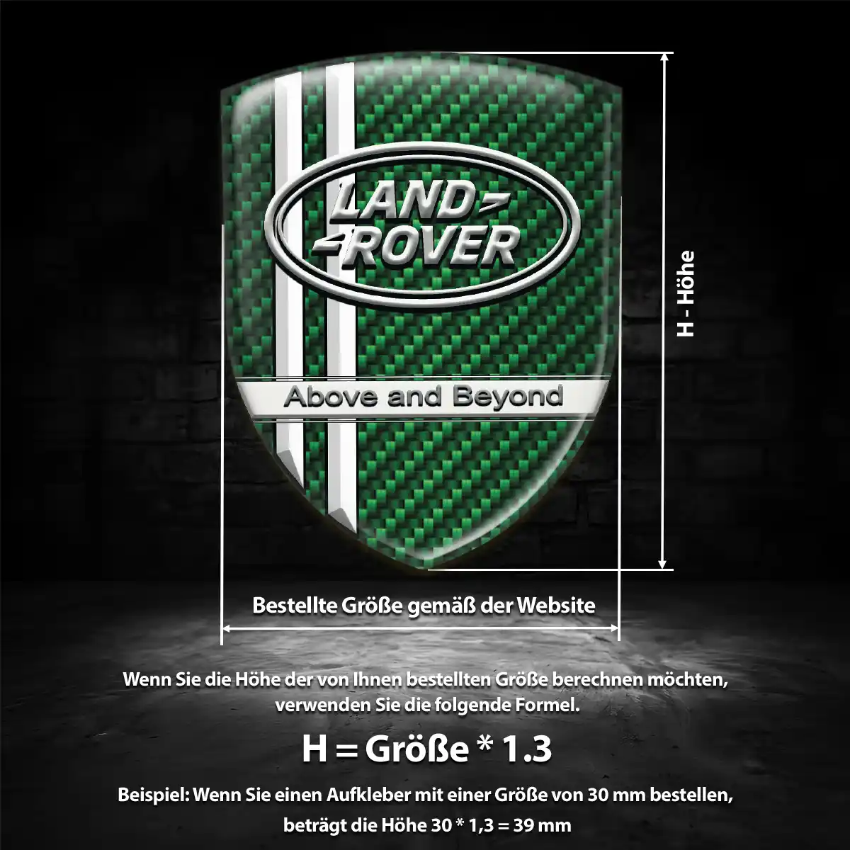 Land Rover Wappen Emblem Hohe Qualität