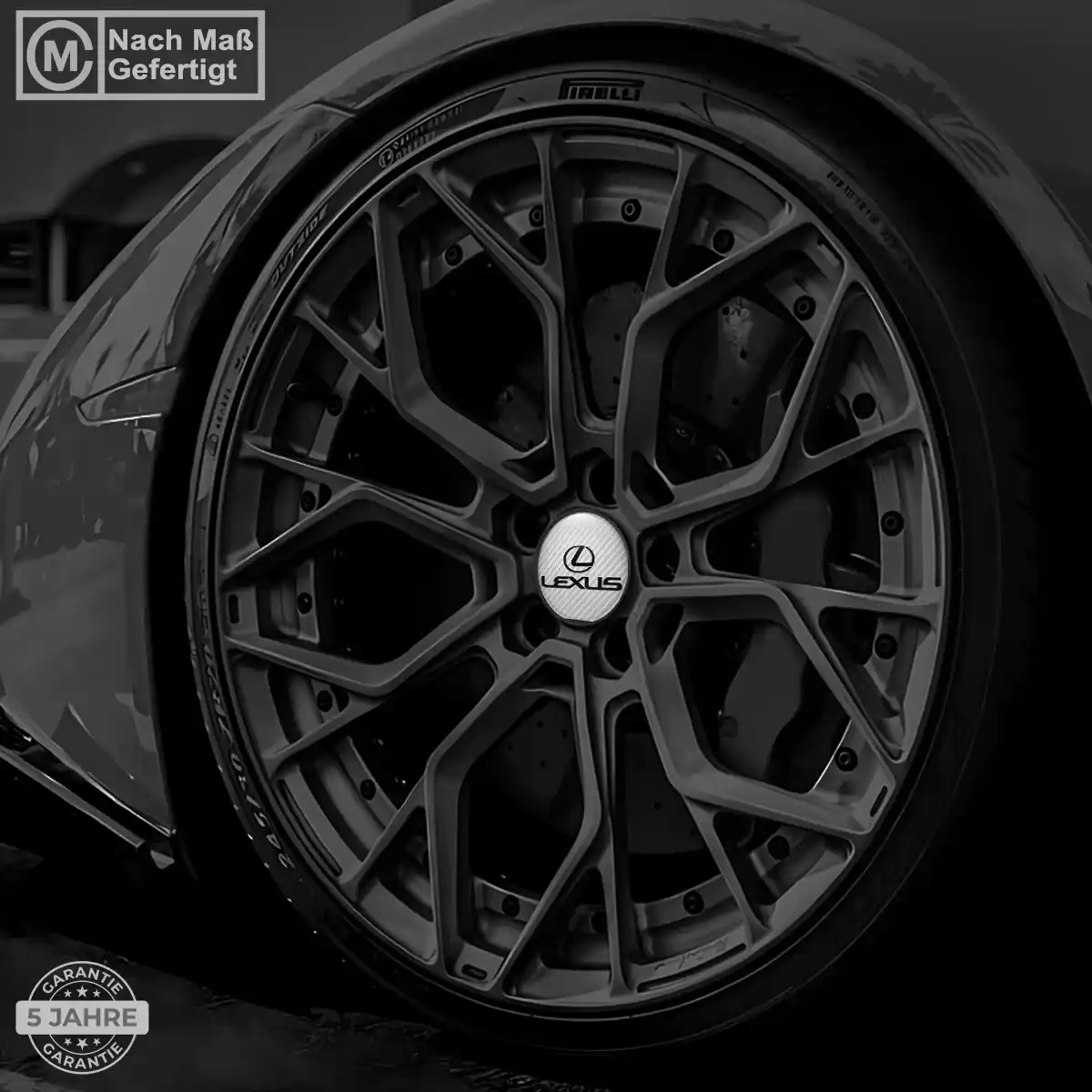 Lexus Emblem Silikon Aufkleber Radkappen Premium-Edition