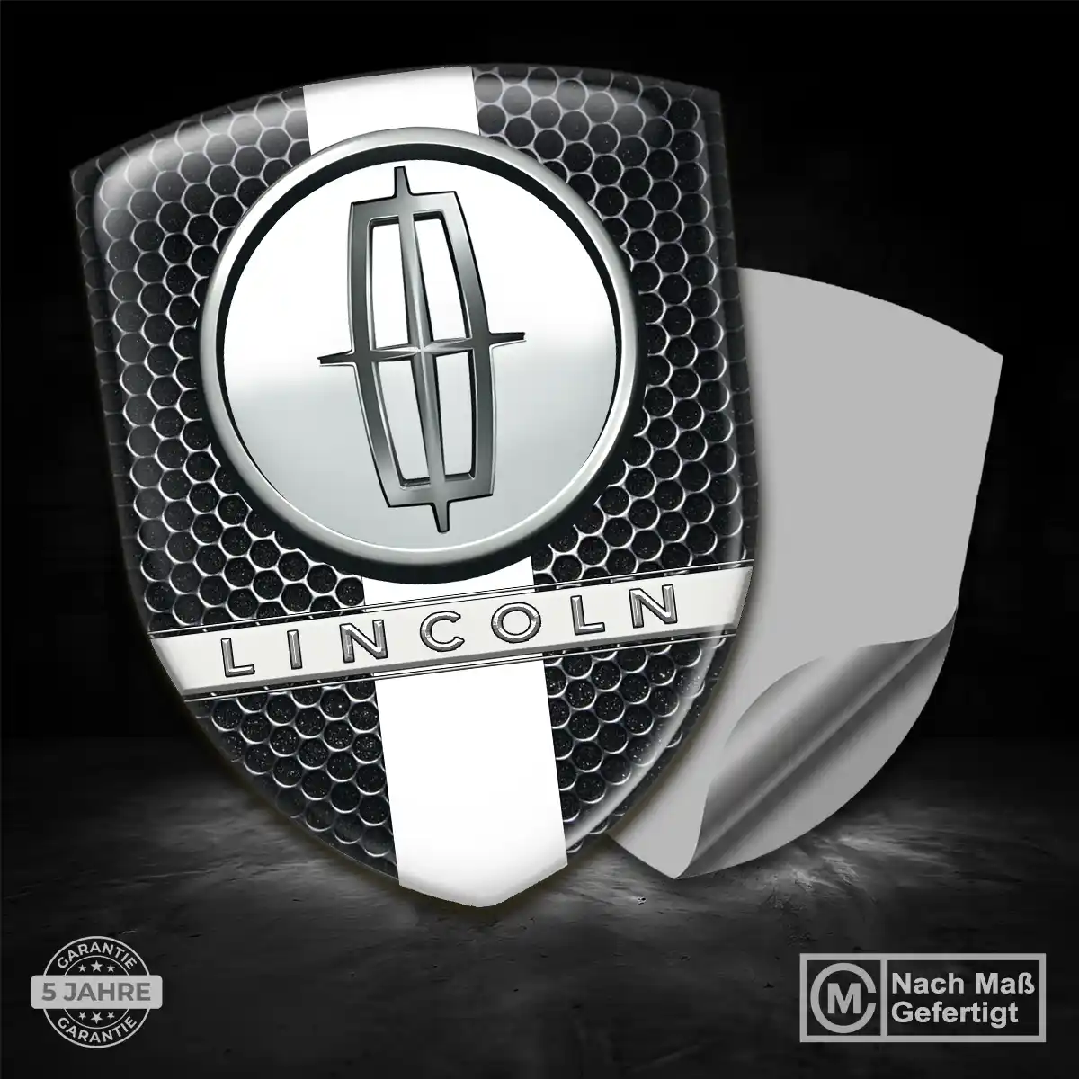 Lincoln 3D Gel Aufkleber Auto Stilvolles Design