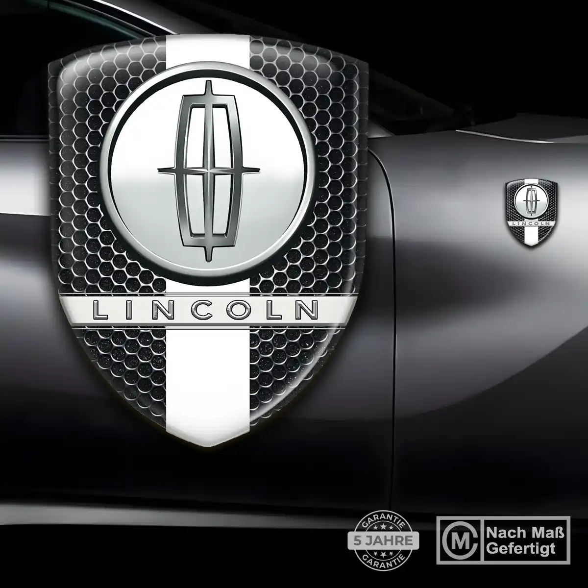 Lincoln 3D Gel Aufkleber Auto Stilvolles Design