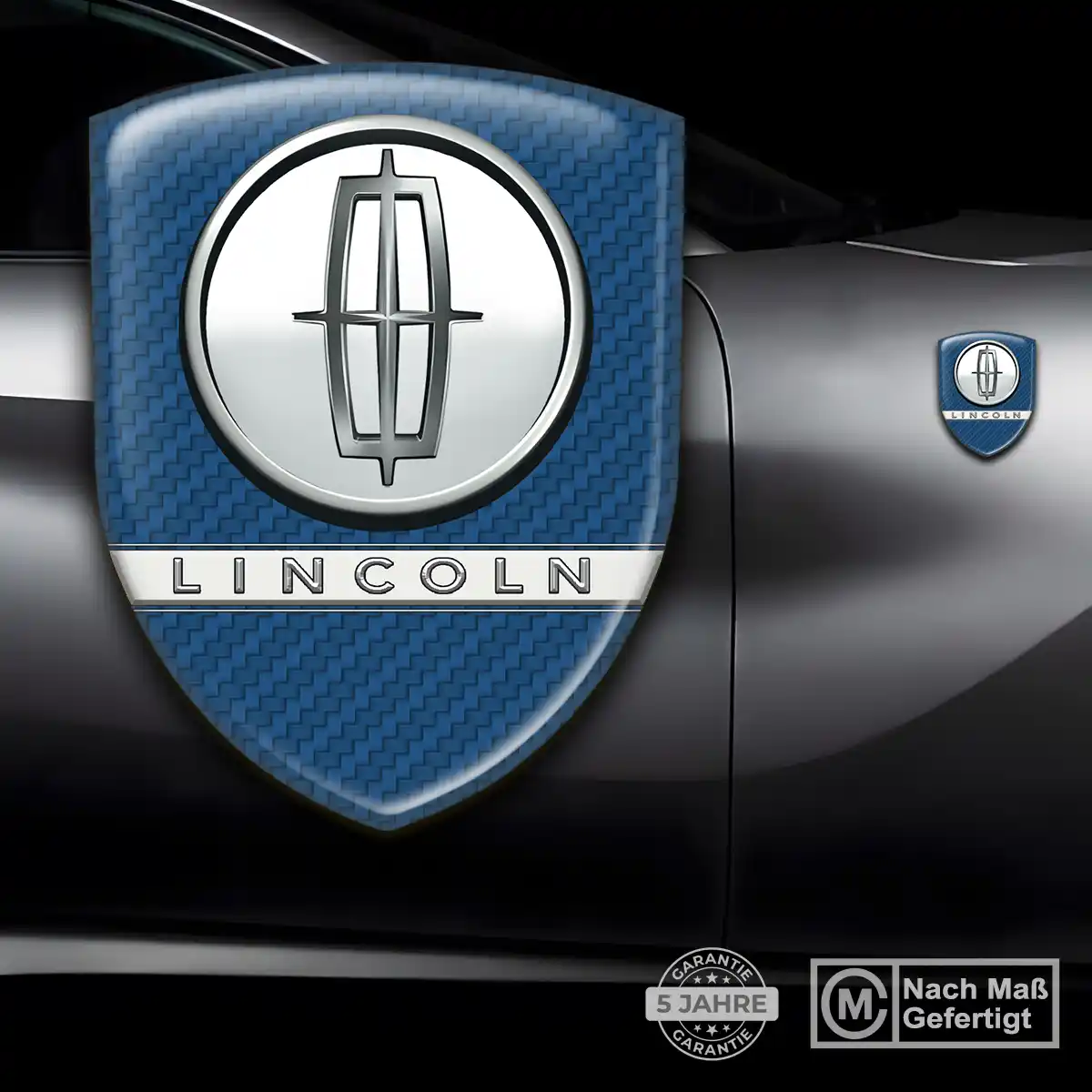 Lincoln 3D Gel Aufkleber Emblem Auto Stilvolles Design
