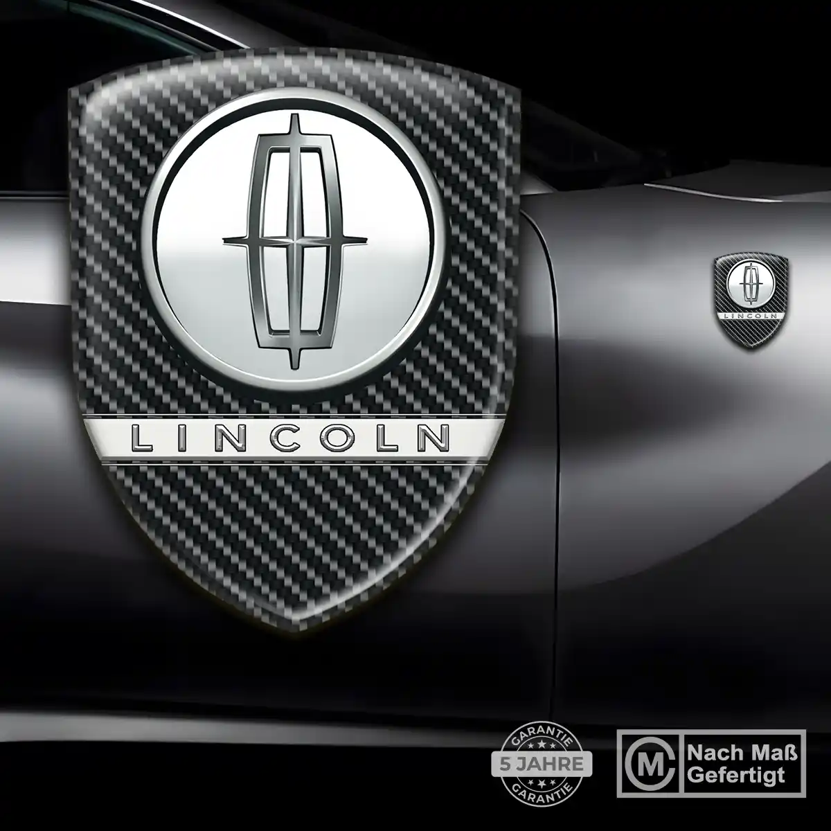 Lincoln 3D Gel Aufkleber Emblem Stilvolles Design