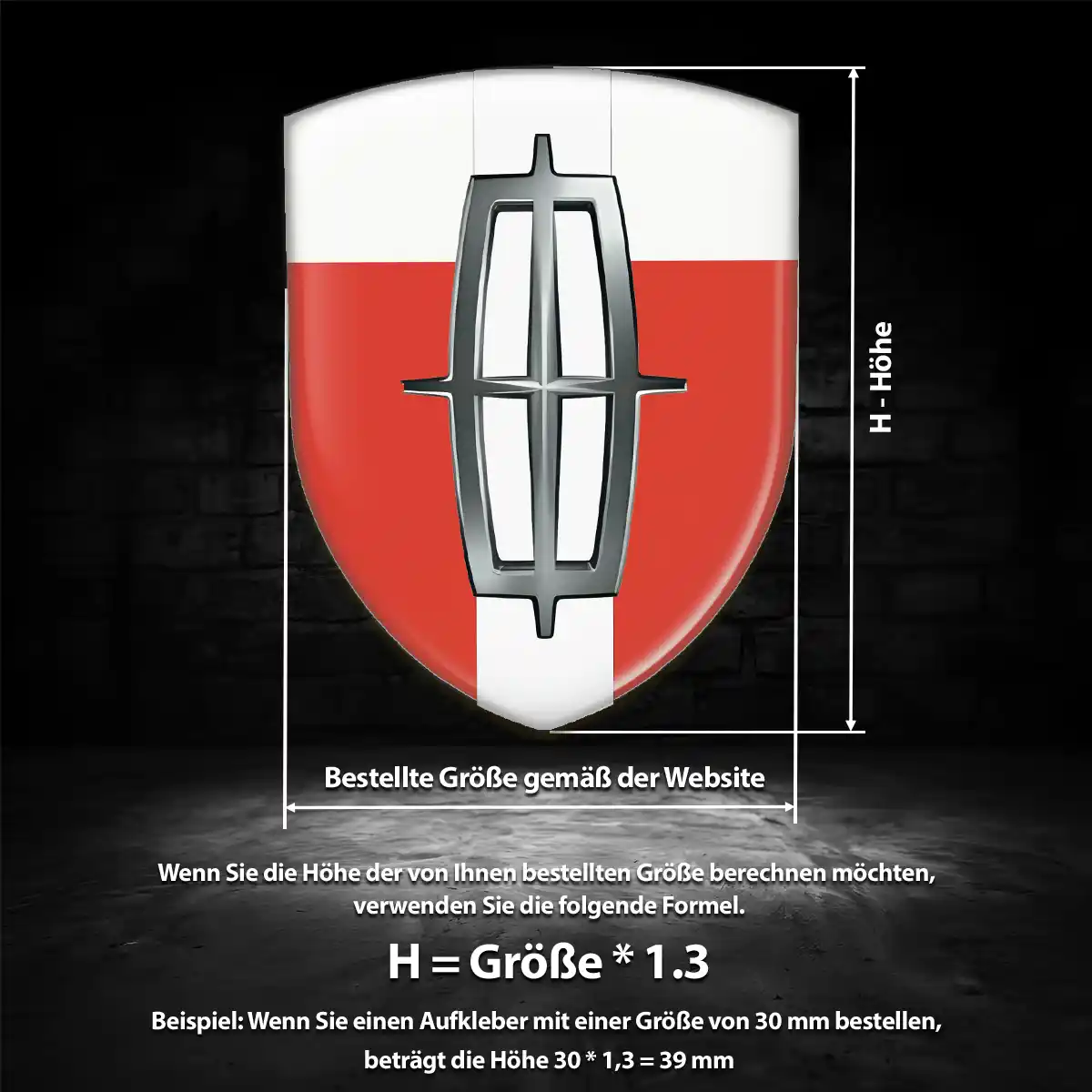 Lincoln 3D Gel Aufkleber Embleme Auto Stilvolles Design