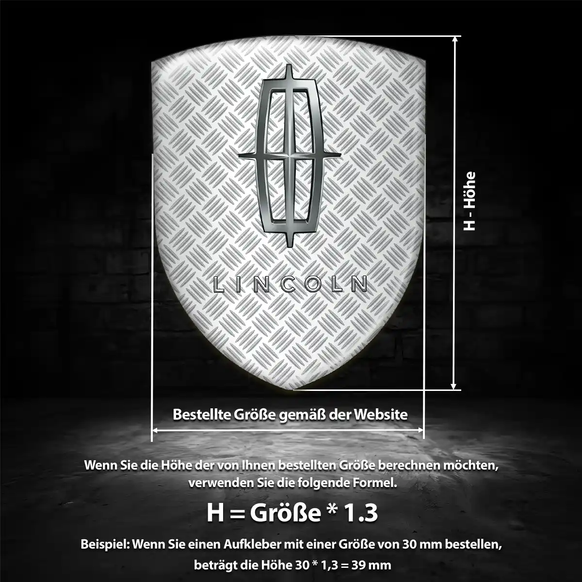 Lincoln 3D Gel Aufkleber Premium-Edition