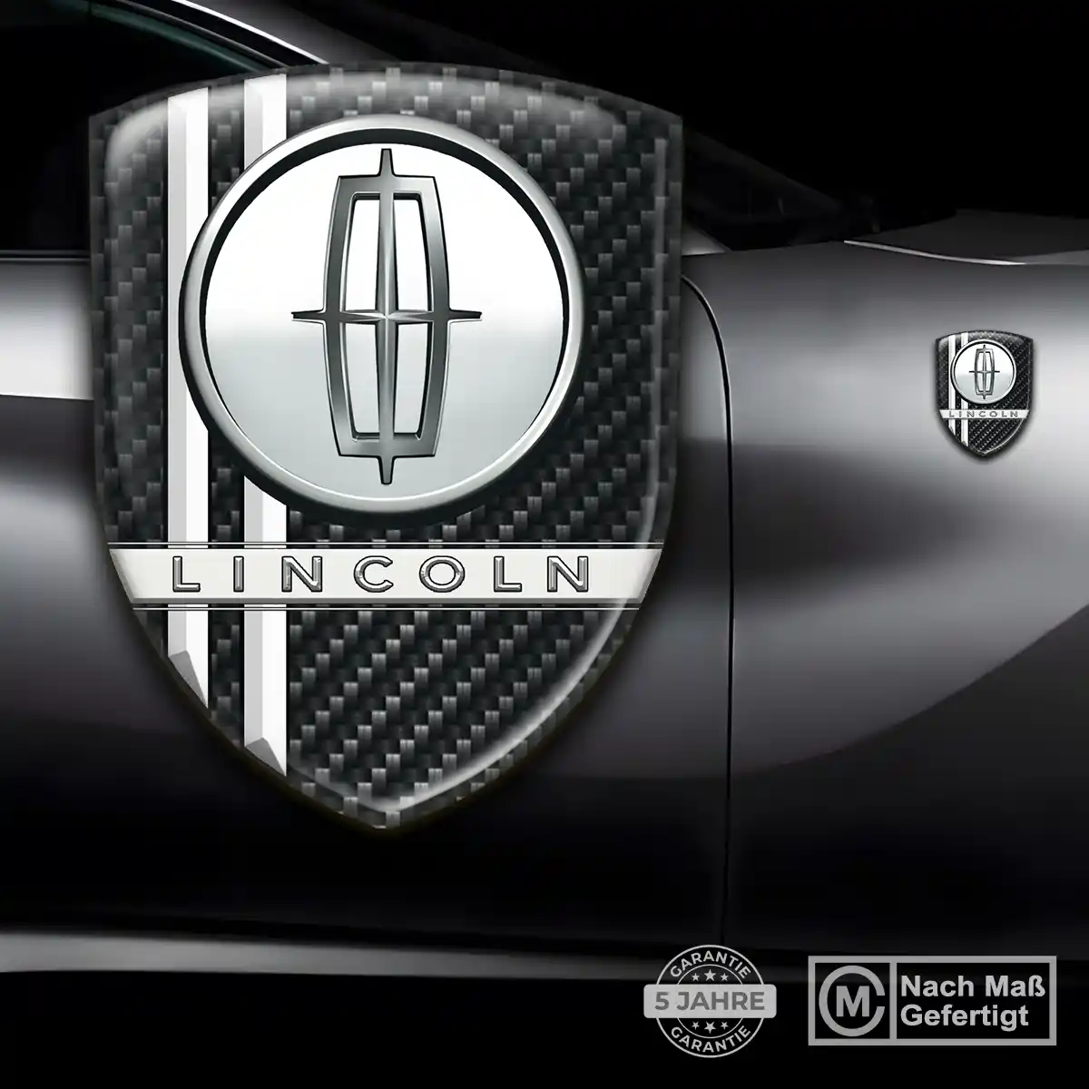 Lincoln 3D Gel Aufkleber Silikon Stilvolles Design