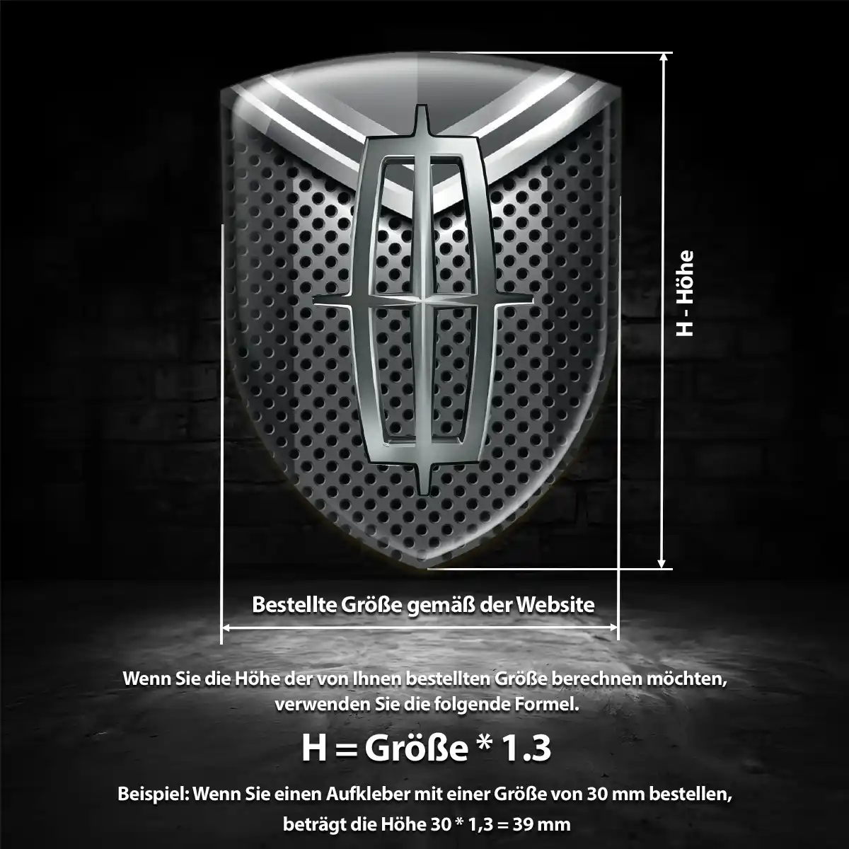 Lincoln 3D Gel Aufkleber Wappen Auto Hohe Qualität
