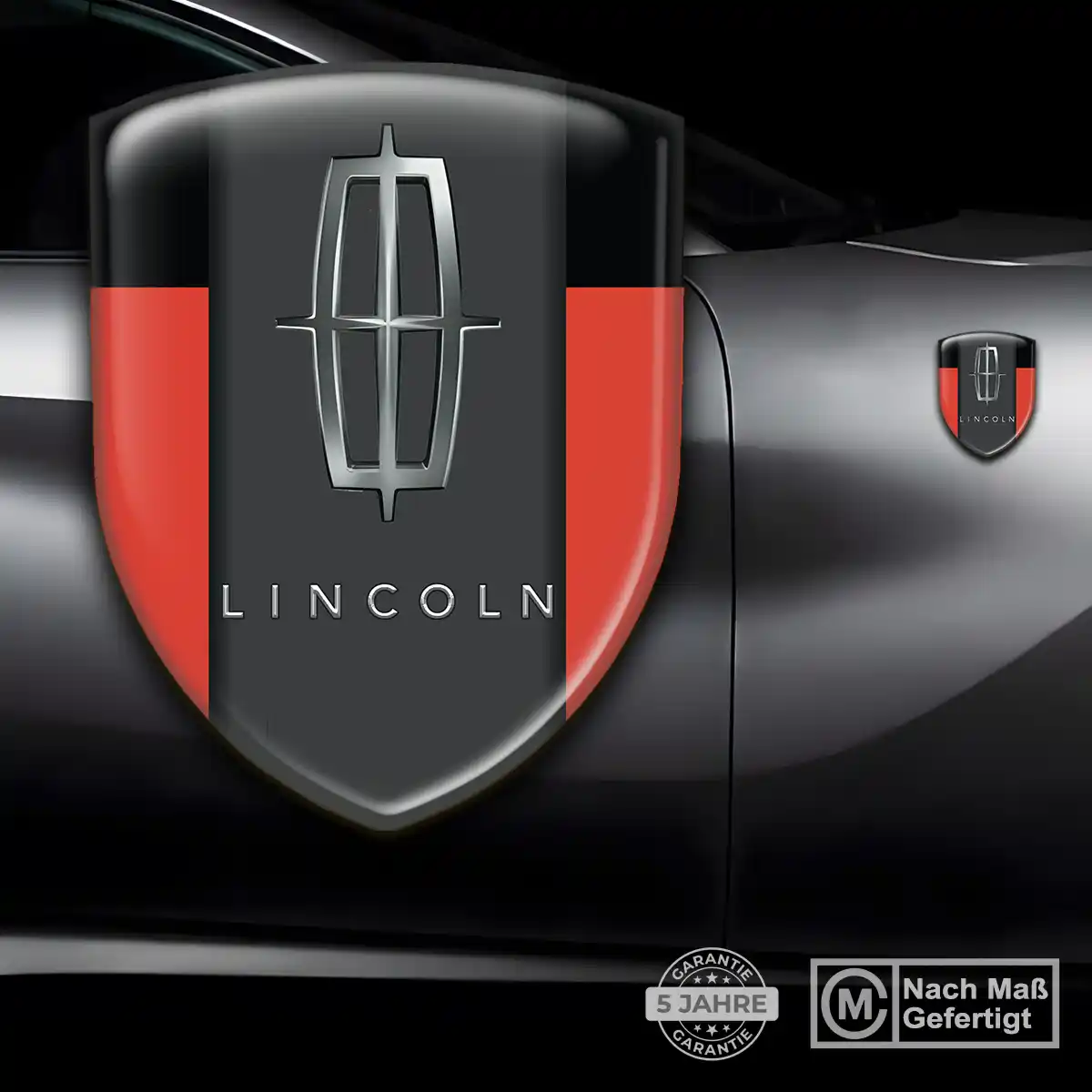 Lincoln Aufkleber 3D Gel Embleme Auto Stilvolles Design