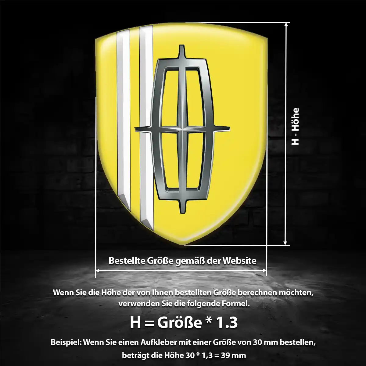 Lincoln Aufkleber 3D Gel Embleme Hohe Qualität