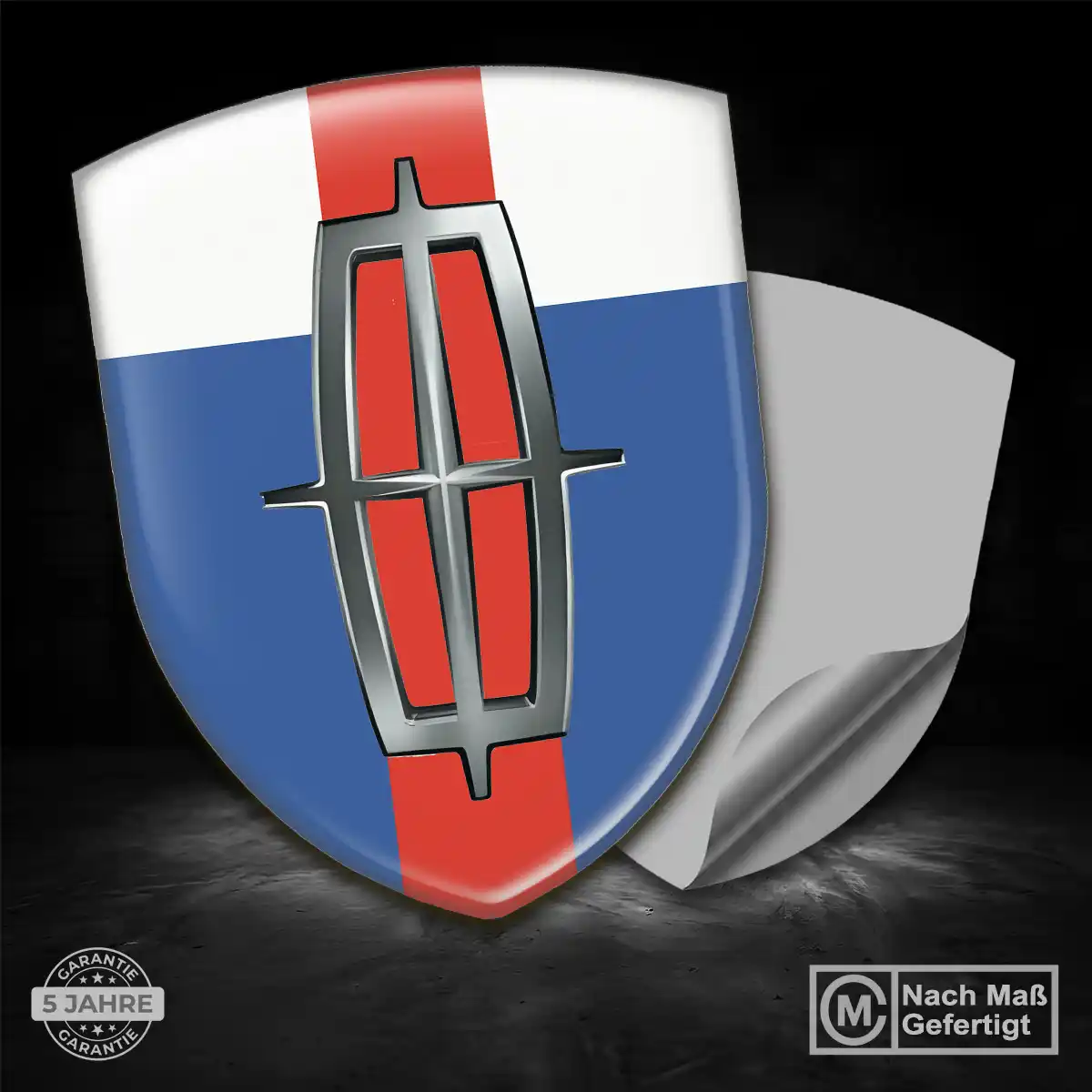 Lincoln Aufkleber 3D Gel Embleme Stilvolles Design