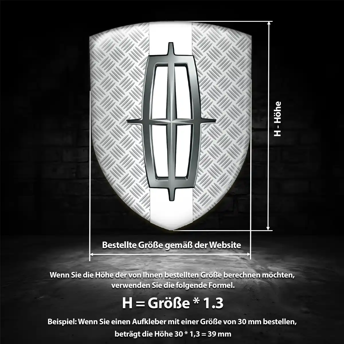 Lincoln Aufkleber 3D Gel Silikon Hohe Qualität