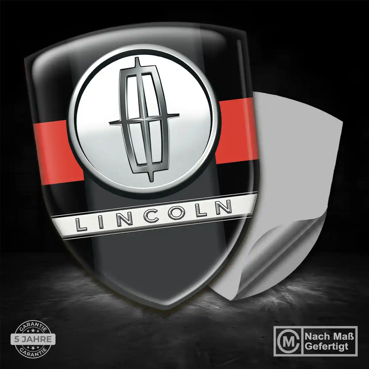 Lincoln Aufkleber 3D Gel Wappen Auto Hohe Qualität