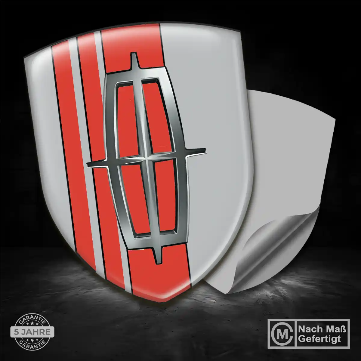 Lincoln Aufkleber 3D Gel Wappen Auto Stilvolles Design