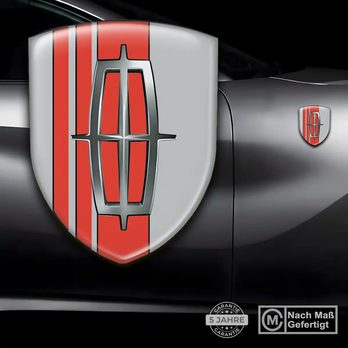 Lincoln Aufkleber 3D Gel Wappen Auto Stilvolles Design