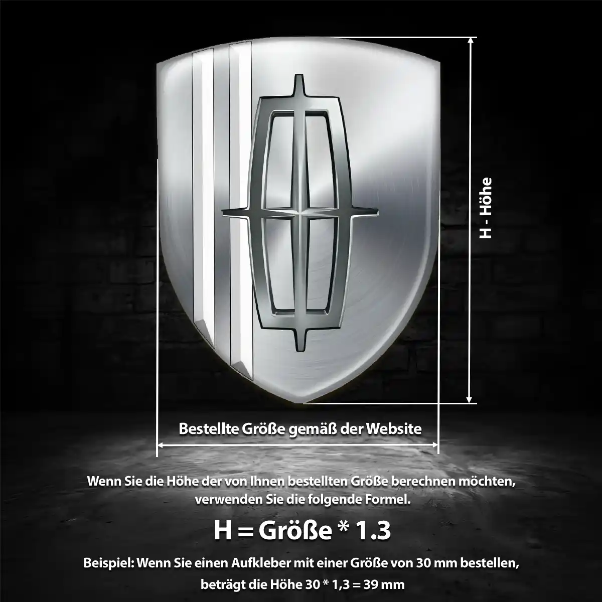 Lincoln Aufkleber Emblem Auto Stilvolles Design