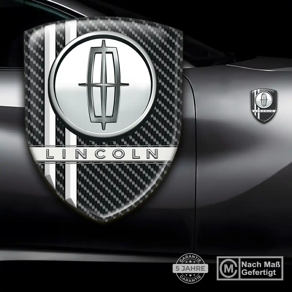 Lincoln Aufkleber Emblem Wappen Stilvolles Design