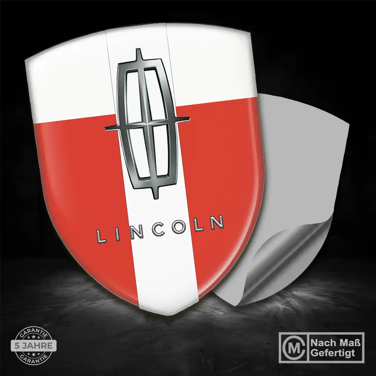Lincoln Aufkleber Embleme Silikon Auto Hohe Qualität