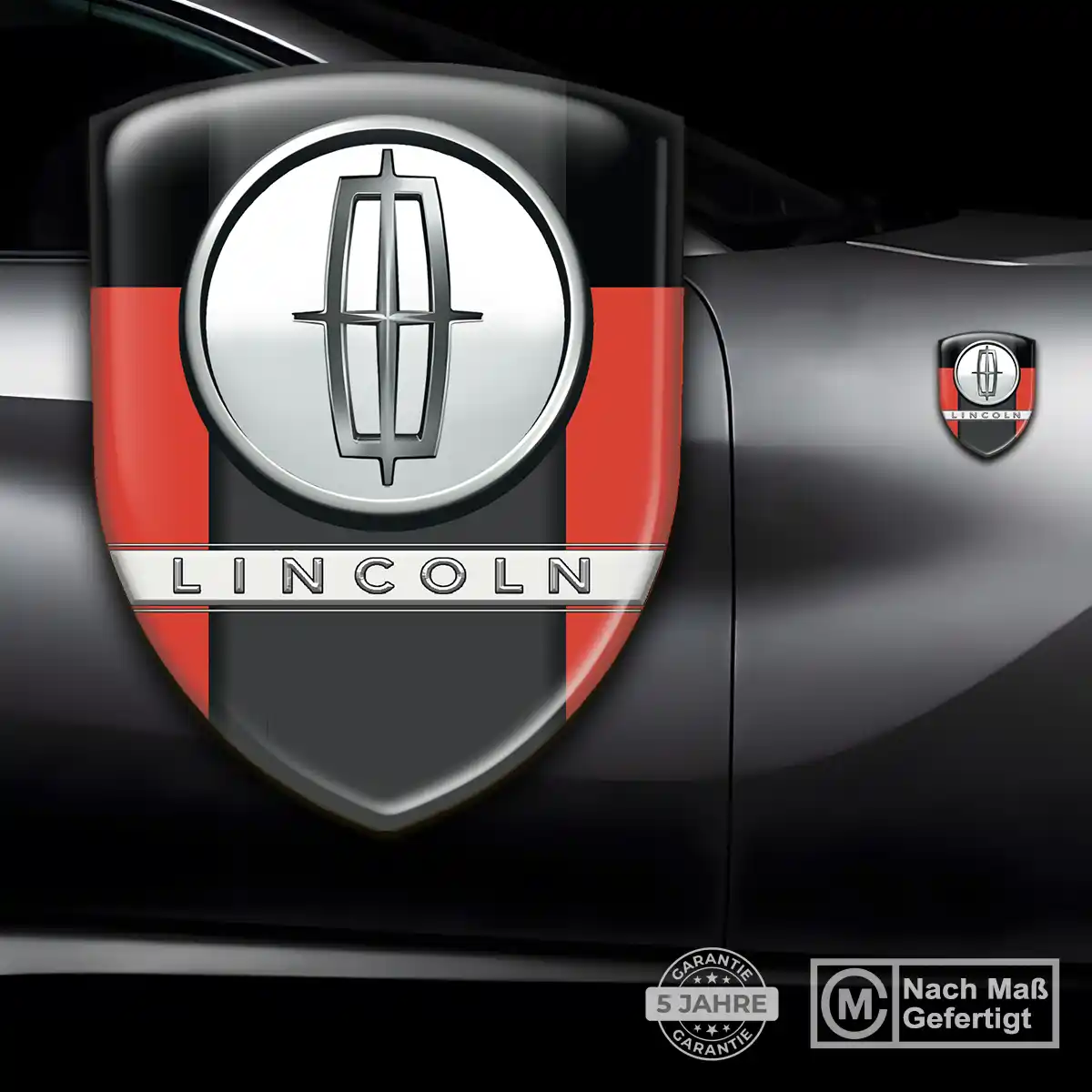 Lincoln Aufkleber Embleme Silikon Premium-Edition