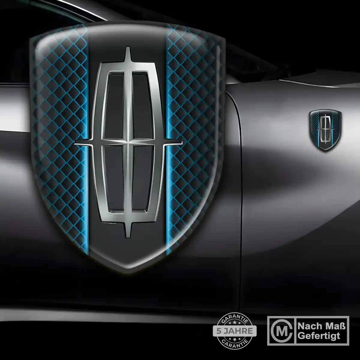 Lincoln Aufkleber Silikon Embleme Auto Hohe Qualität