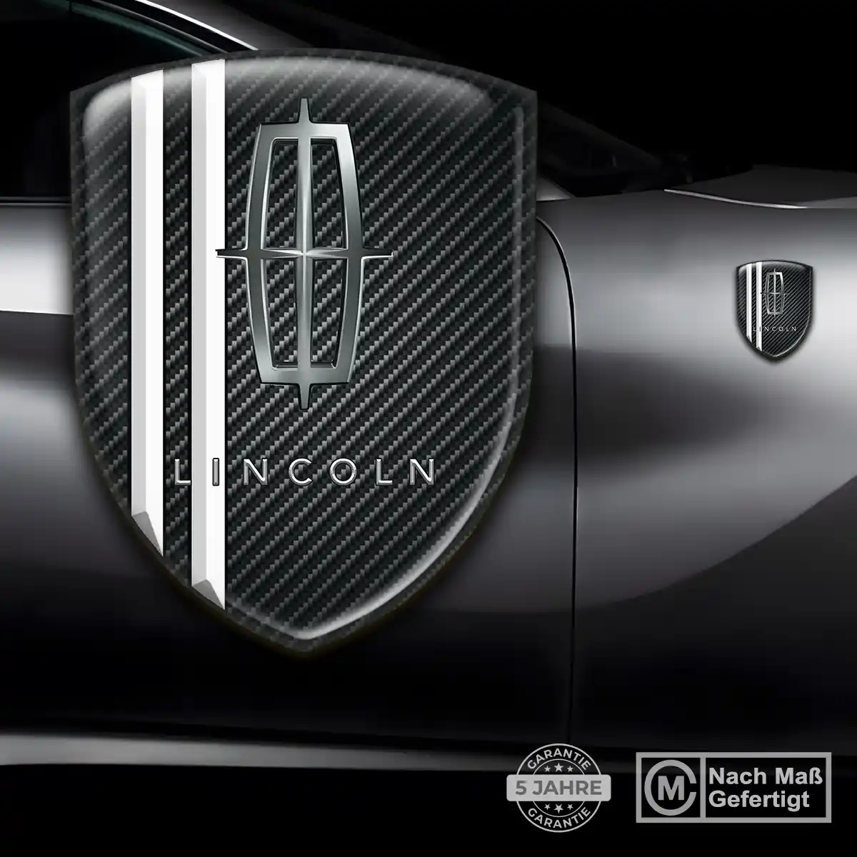 Lincoln Aufkleber Silikon Embleme Auto Stilvolles Design