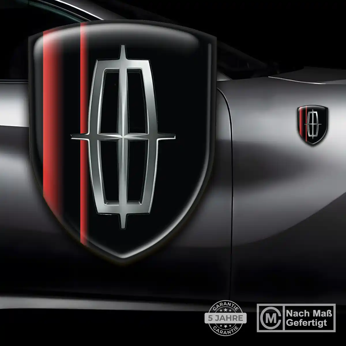 Lincoln Aufkleber Wappen Auto Stilvolles Design