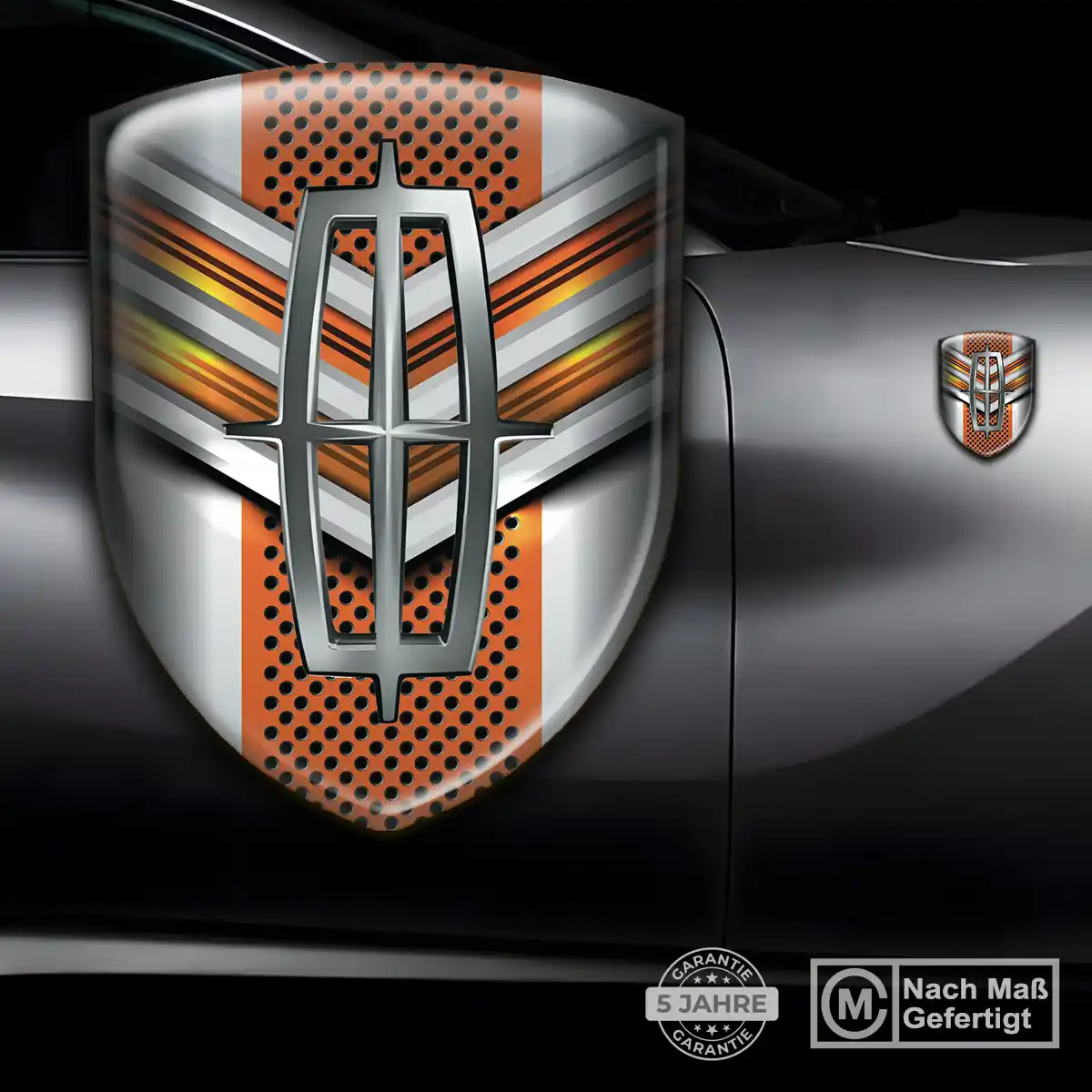 Lincoln Aufkleber Wappen Emblem Premium-Edition