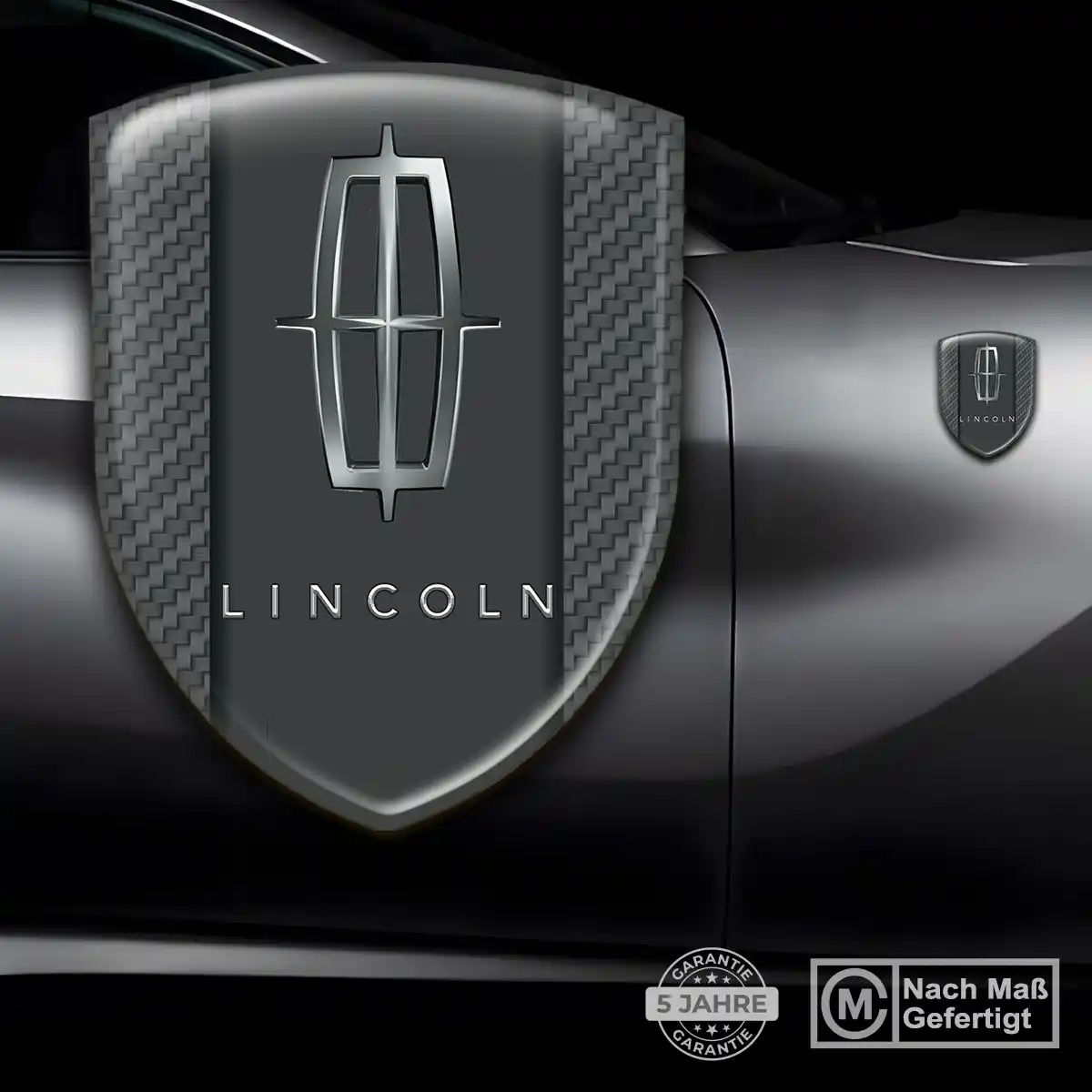 Lincoln Aufkleber Wappen Emblem Stilvolles Design