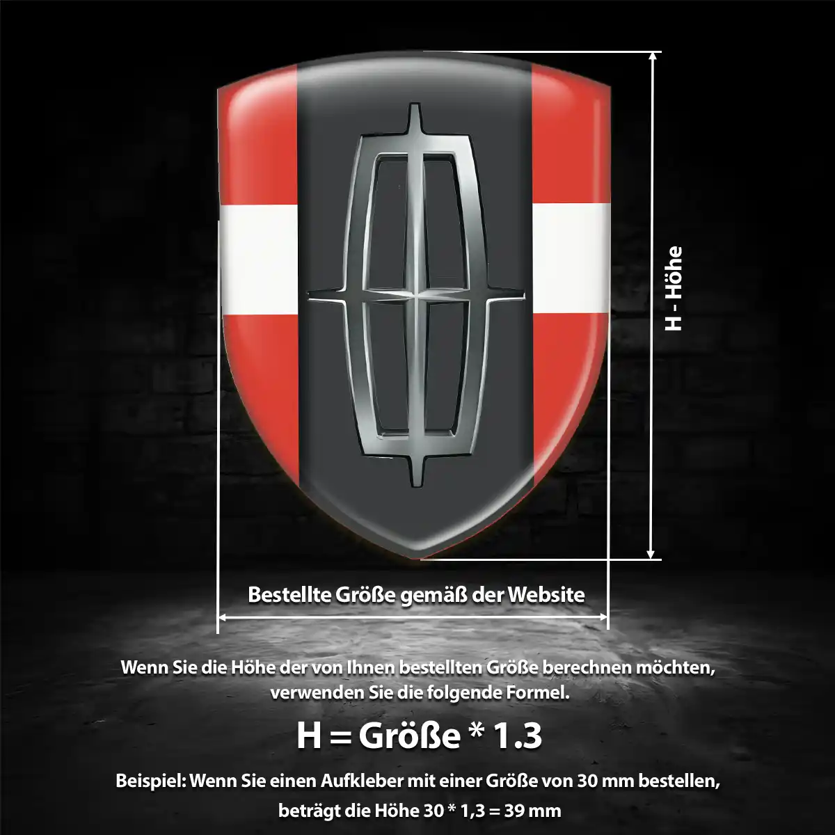 Lincoln Emblem Aufkleber Hohe Qualität
