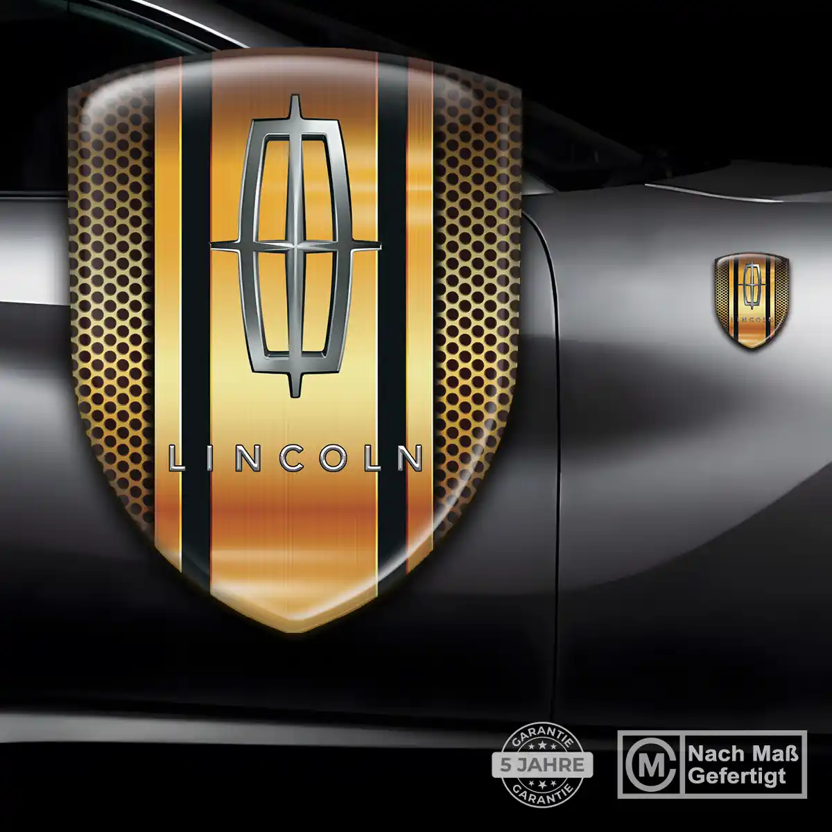 Lincoln Emblem Aufkleber Wappen Stilvolles Design