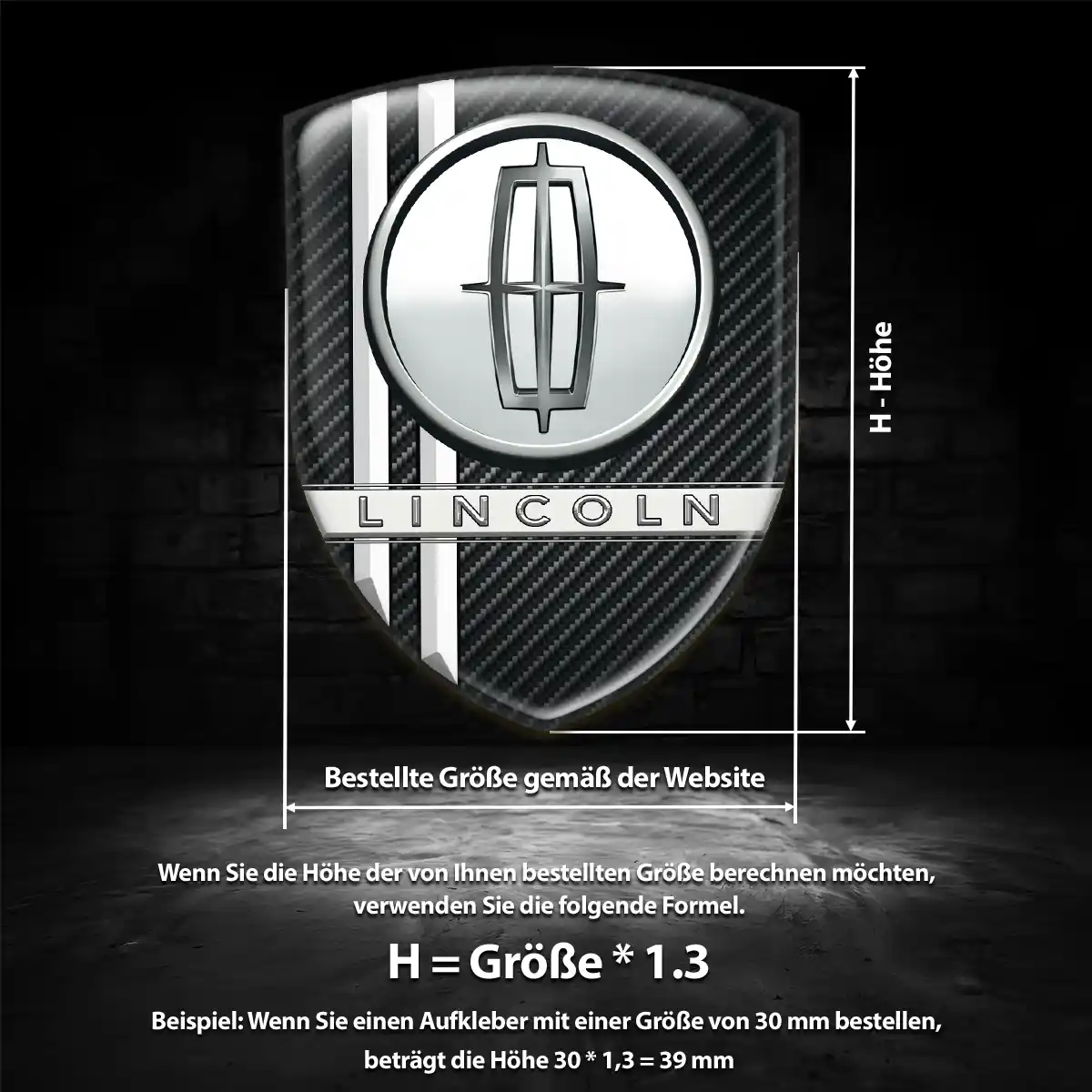 Lincoln Emblem Auto Hohe Qualität