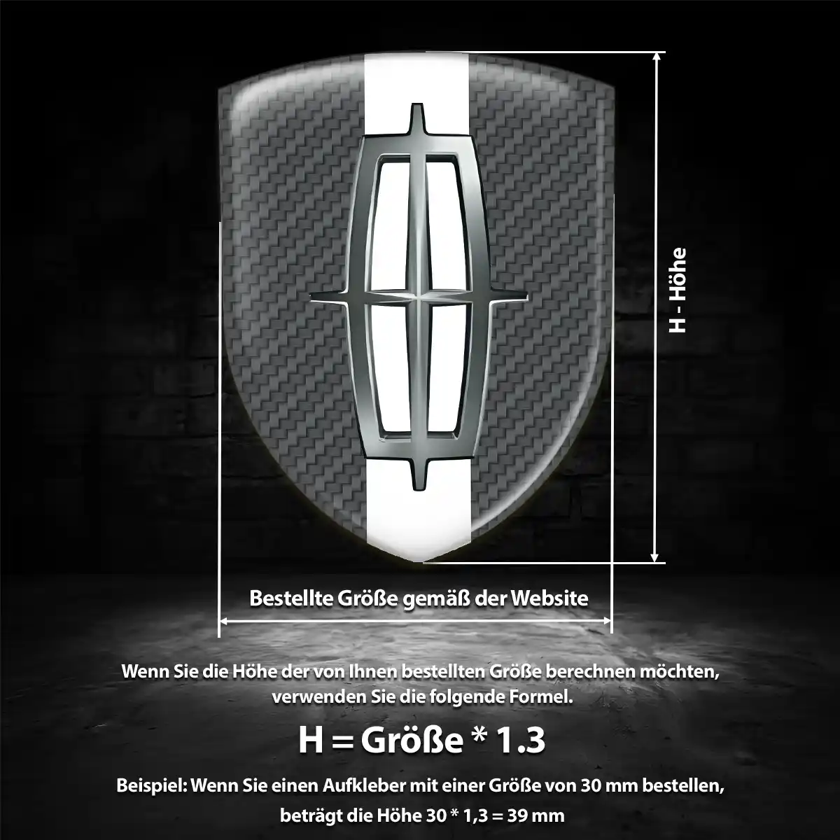 Lincoln Emblem Auto Stilvolles Design