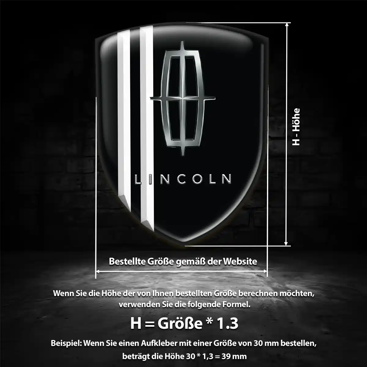 Lincoln Emblem Hohe Qualität