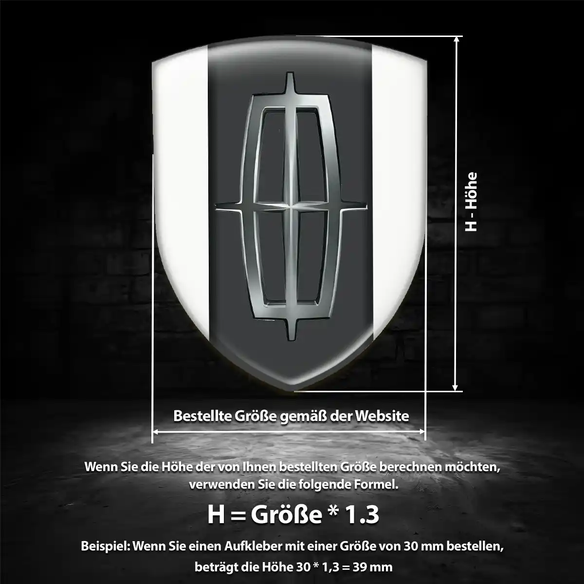 Lincoln Emblem Stilvolles Design