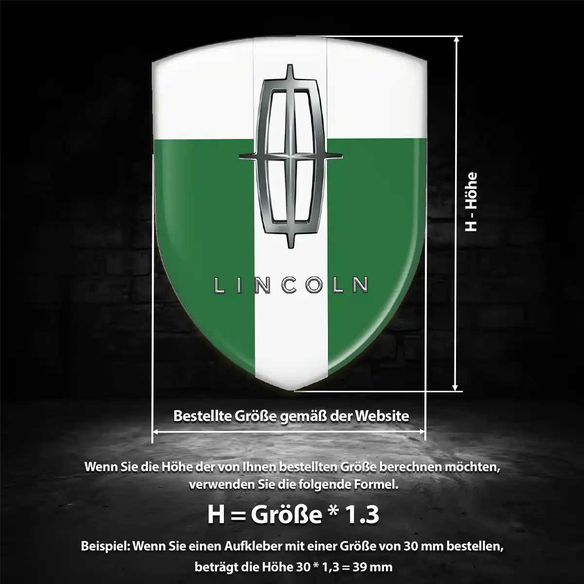 Lincoln Silikon Aufkleber Premium-Edition
