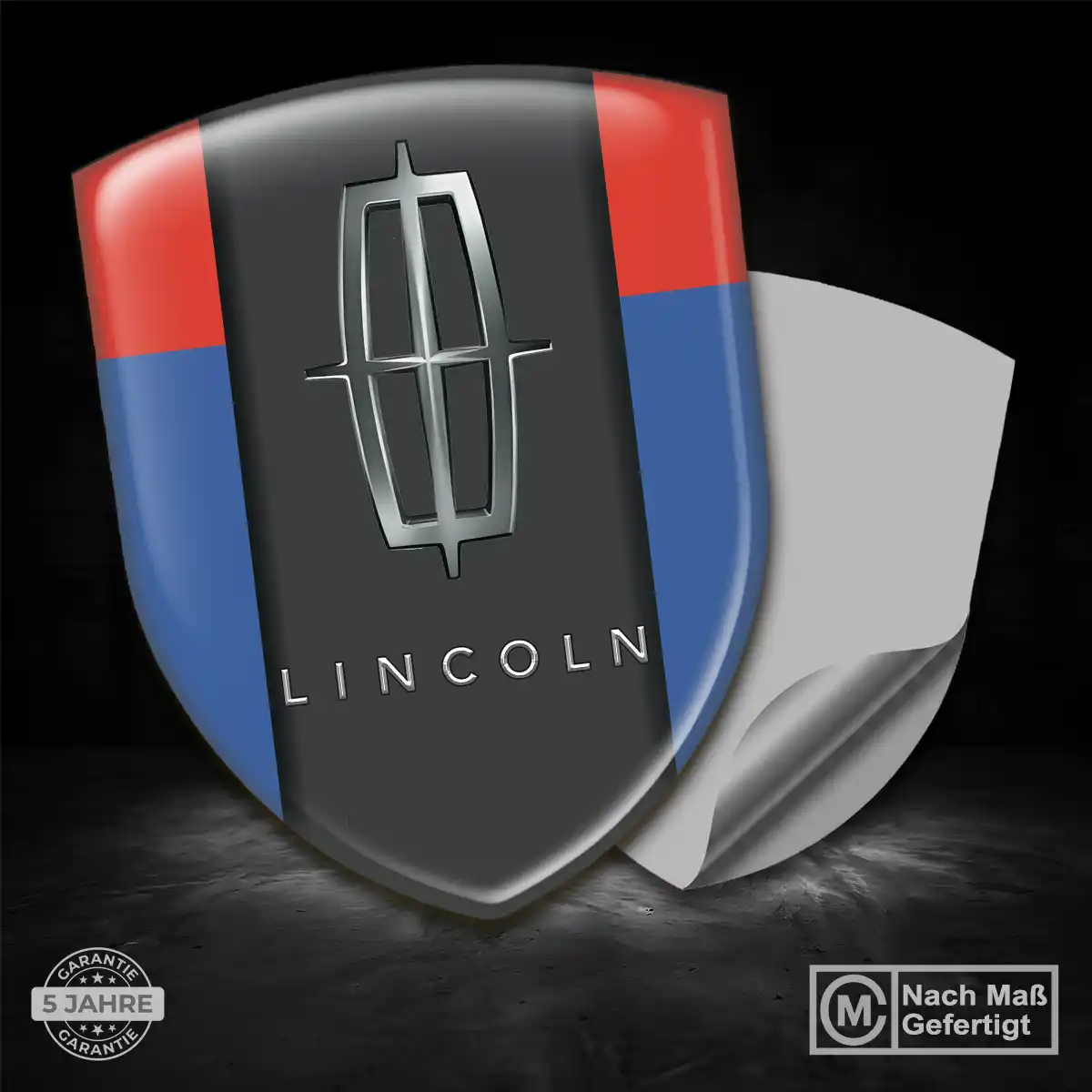Lincoln Silikon Aufkleber Wappen Auto Stilvolles Design