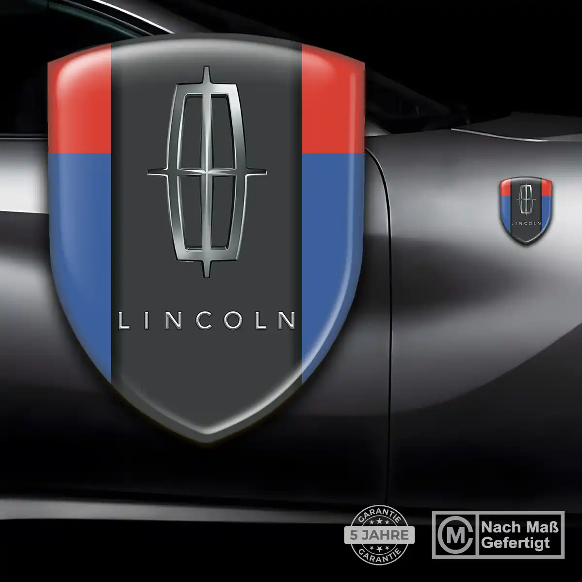 Lincoln Silikon Aufkleber Wappen Auto Stilvolles Design
