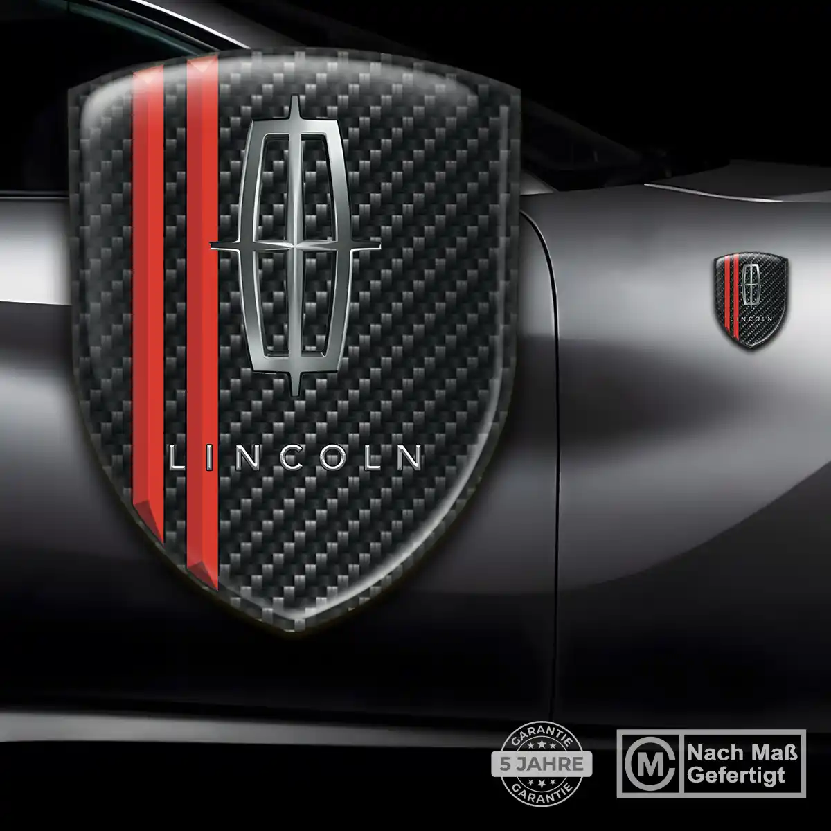 Lincoln Silikon Aufkleber Wappen Hohe Qualität
