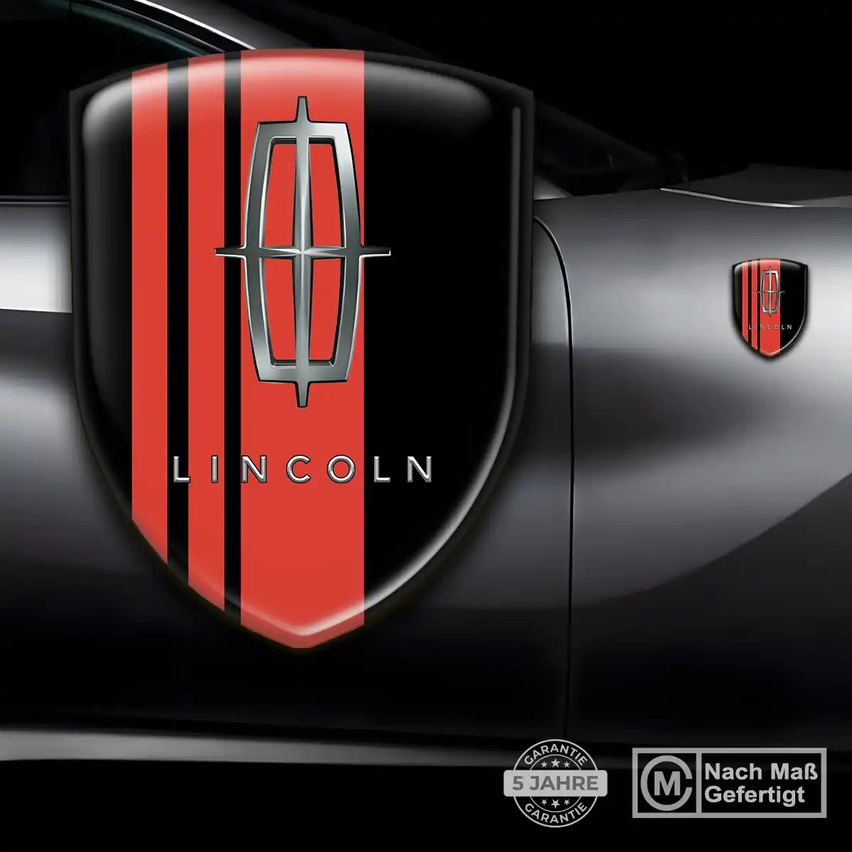 Lincoln Silikon Aufkleber Wappen Stilvolles Design