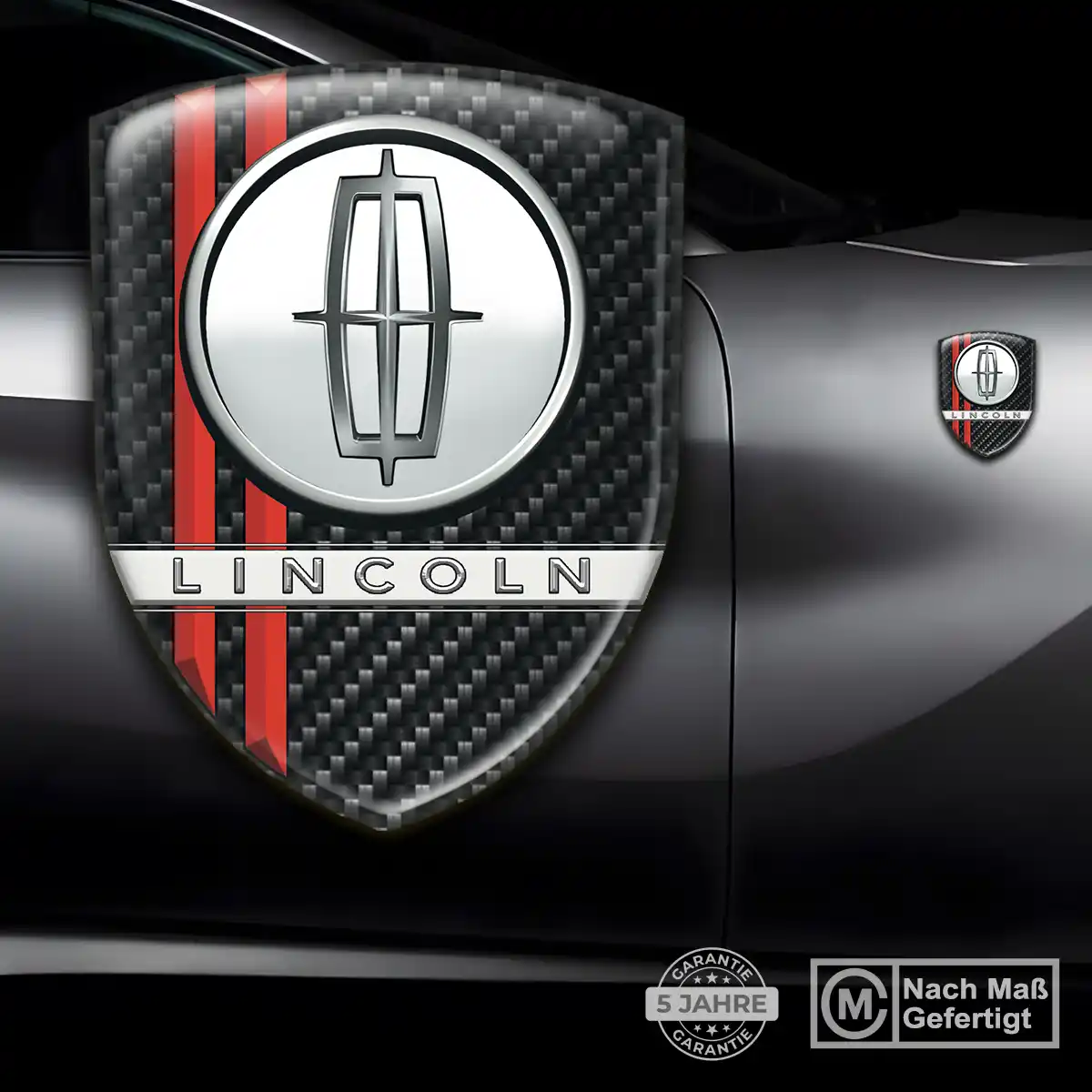 Lincoln Wappen Aufkleber Emblem Auto Stilvolles Design