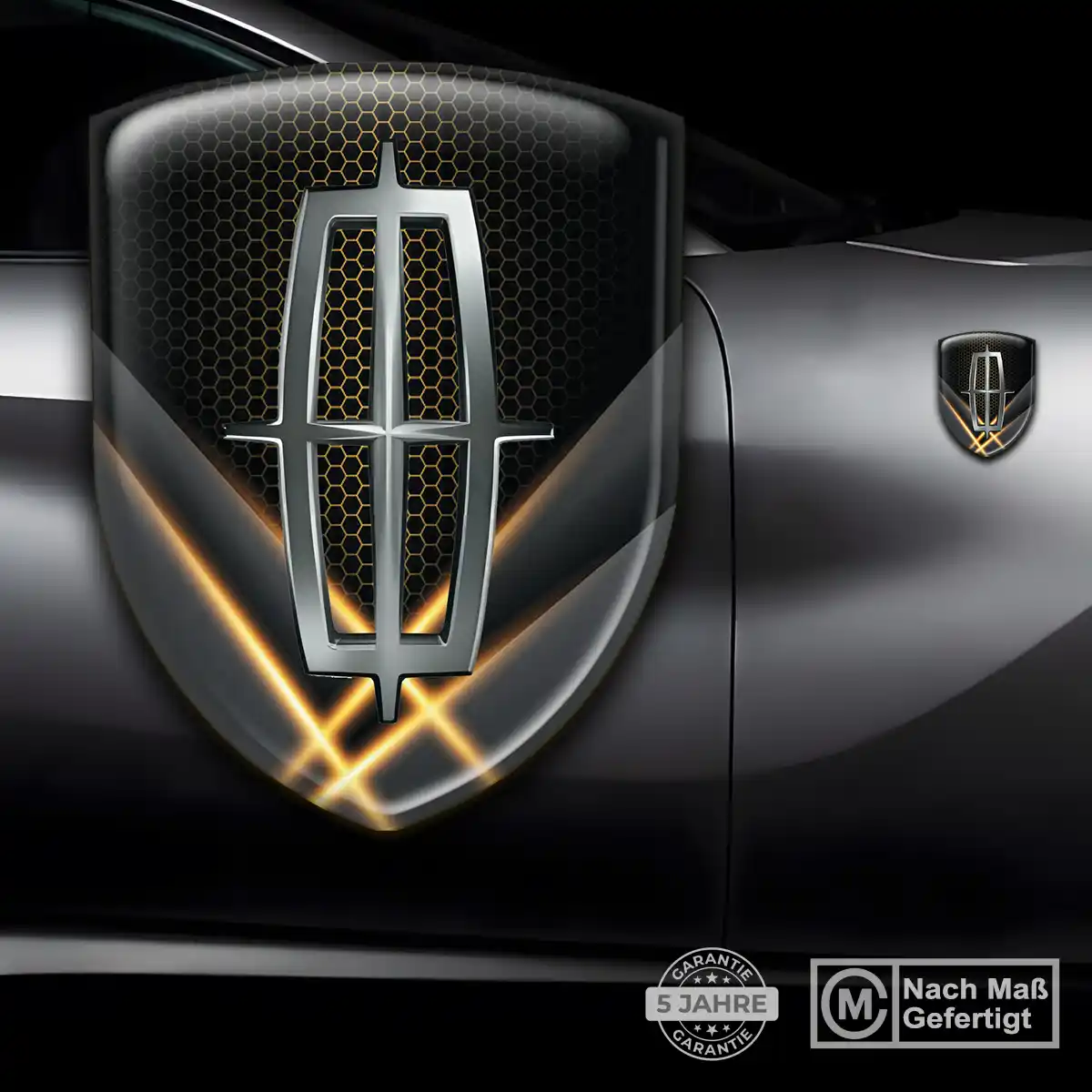 Lincoln Wappen Aufkleber Emblem Stilvolles Design