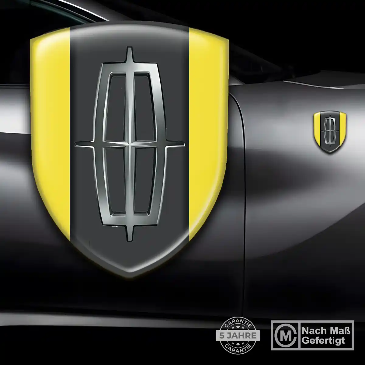 Lincoln Wappen Emblem Aufkleber Auto Stilvolles Design