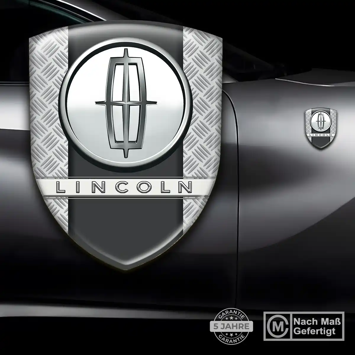 Lincoln Wappen Emblem Aufkleber Stilvolles Design