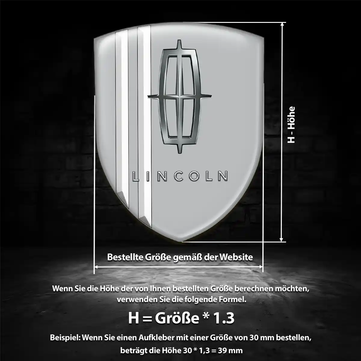 Lincoln Wappen Emblem Premium-Edition