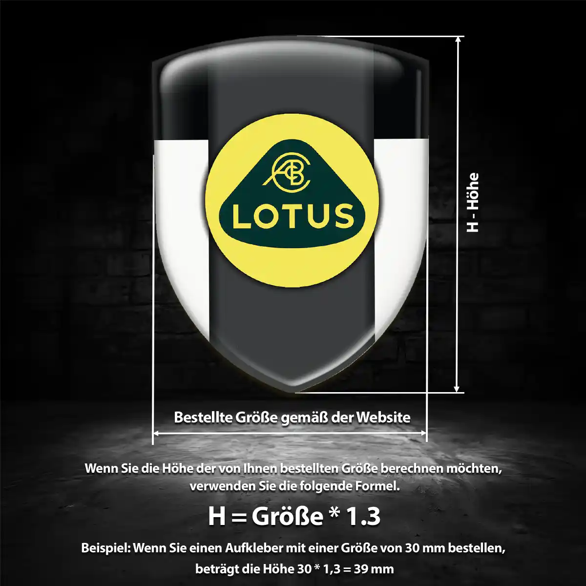 Lotus 3D Gel Aufkleber Ausdrucksstarkes Design