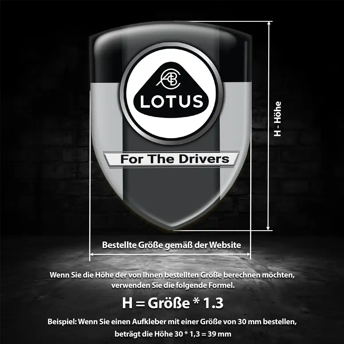 Lotus 3D Gel Aufkleber Auto Interieurdesign