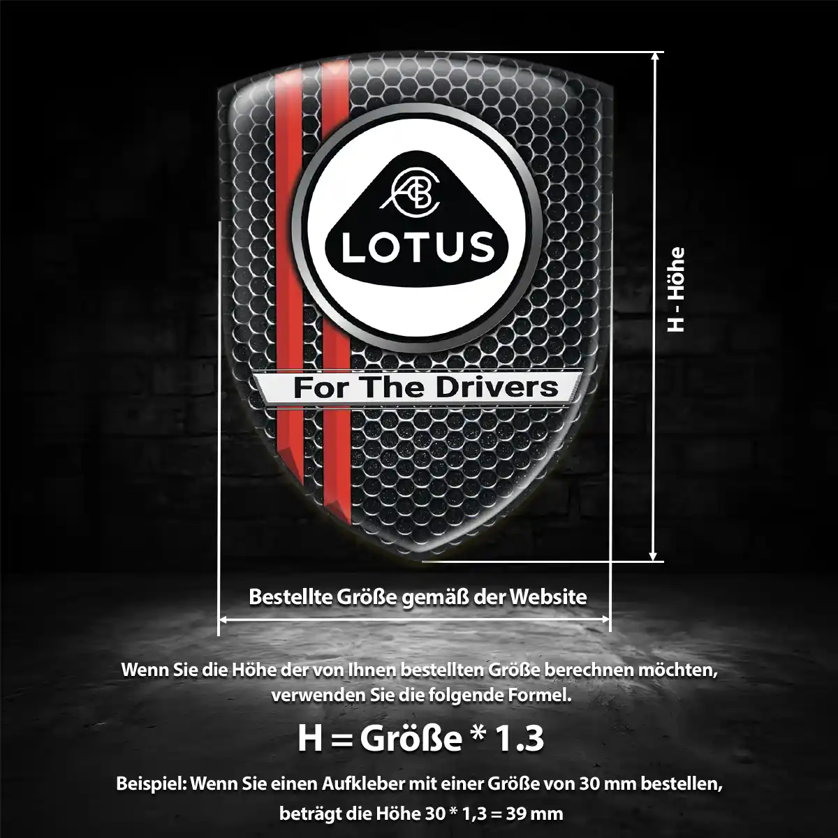 Lotus 3D Gel Aufkleber Auto Luxus-Edition