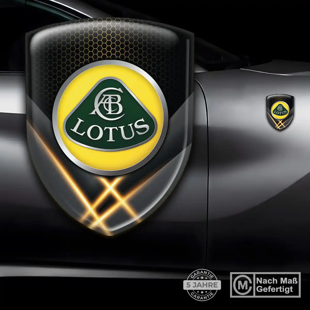 Lotus 3D Gel Aufkleber Auto Stilvolles Design