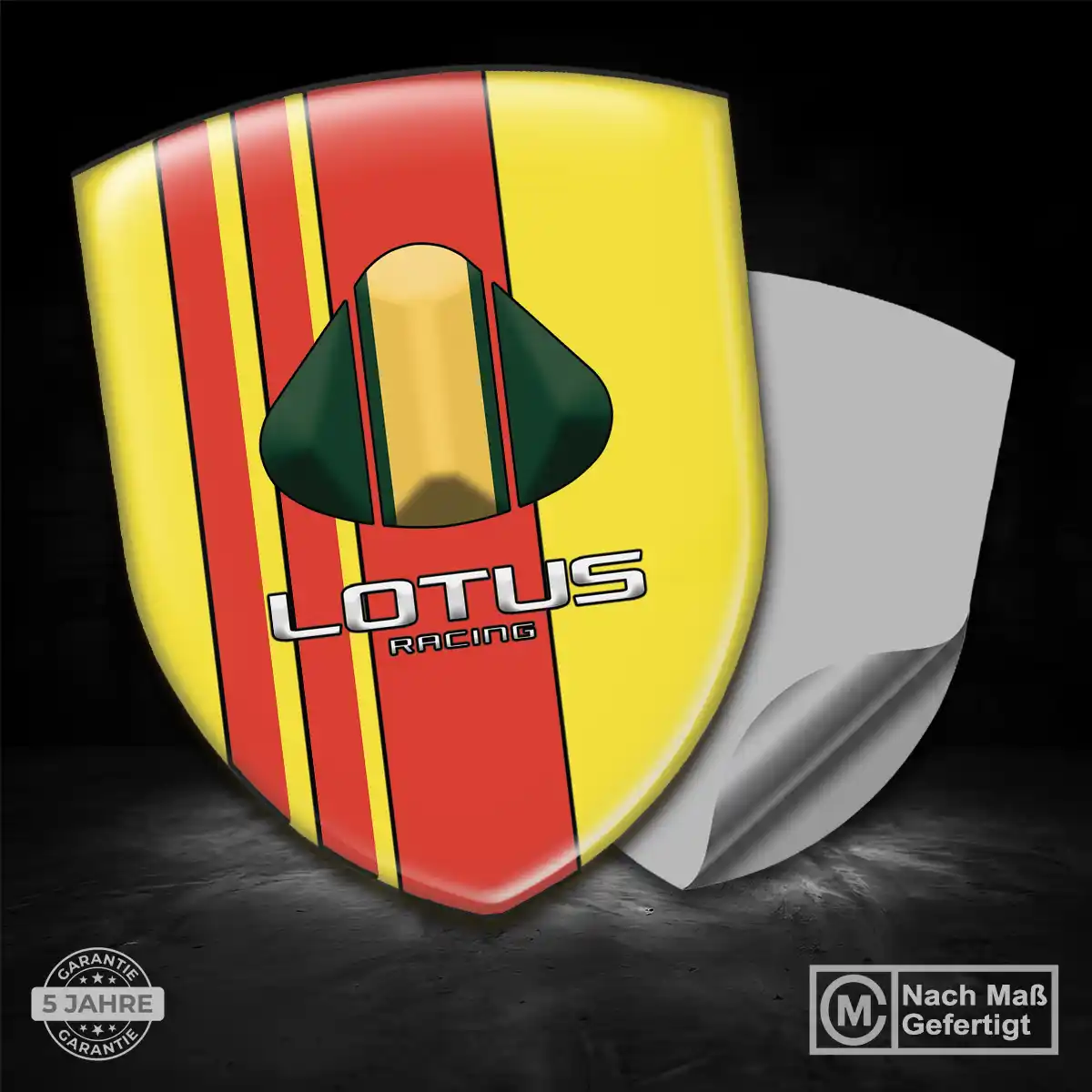Lotus 3D Gel Aufkleber Edles Design