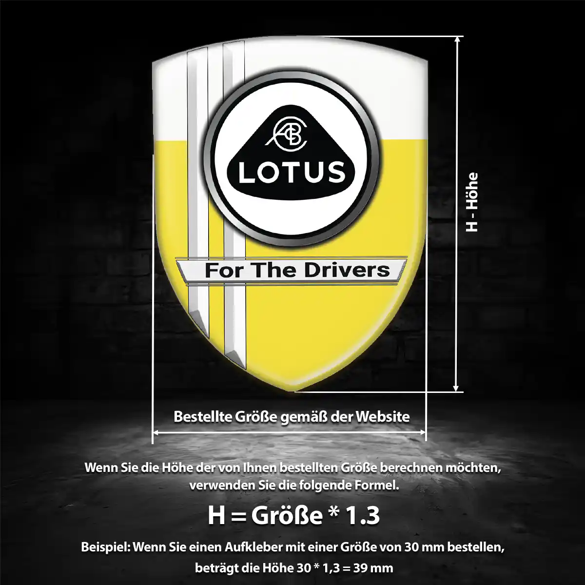 Lotus 3D Gel Aufkleber Elegantes Design